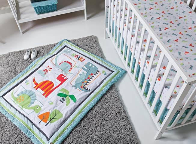 Trend Lab introduces Dinosaur Roar; a friendly themed nursery collection