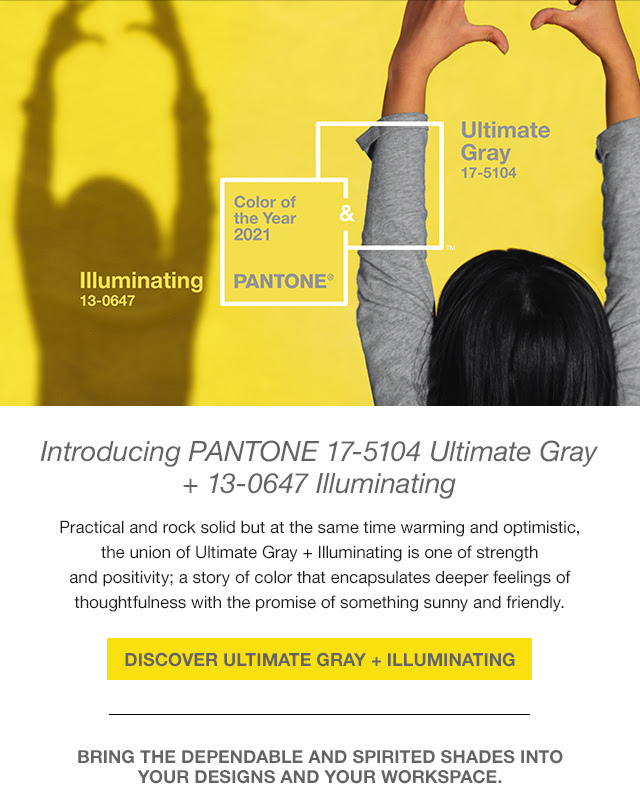 Pantone reveals Color(s) of the Year 2021: Ultimate Gray and Illuminating