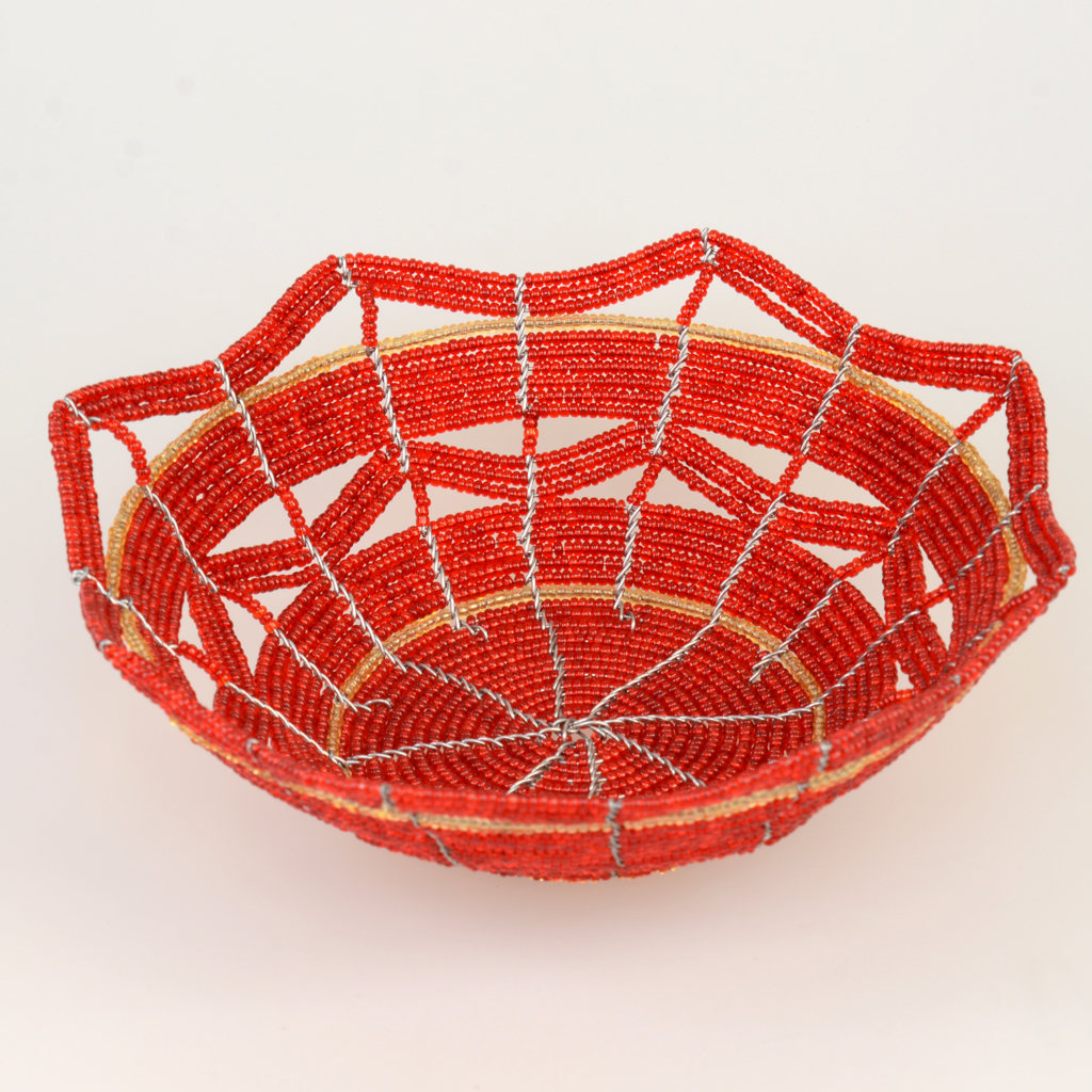 Glass Beaded Bowl